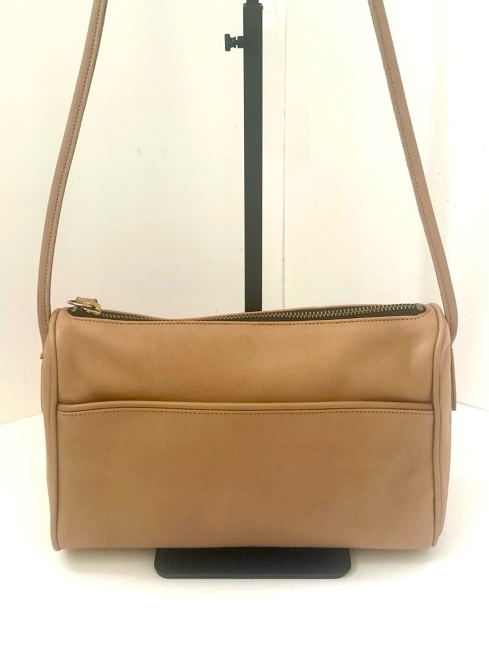 COACH Vintage Slim Zip RARE Shoulder Bag 4018 90’s USA Chamois Leather EUC Soft